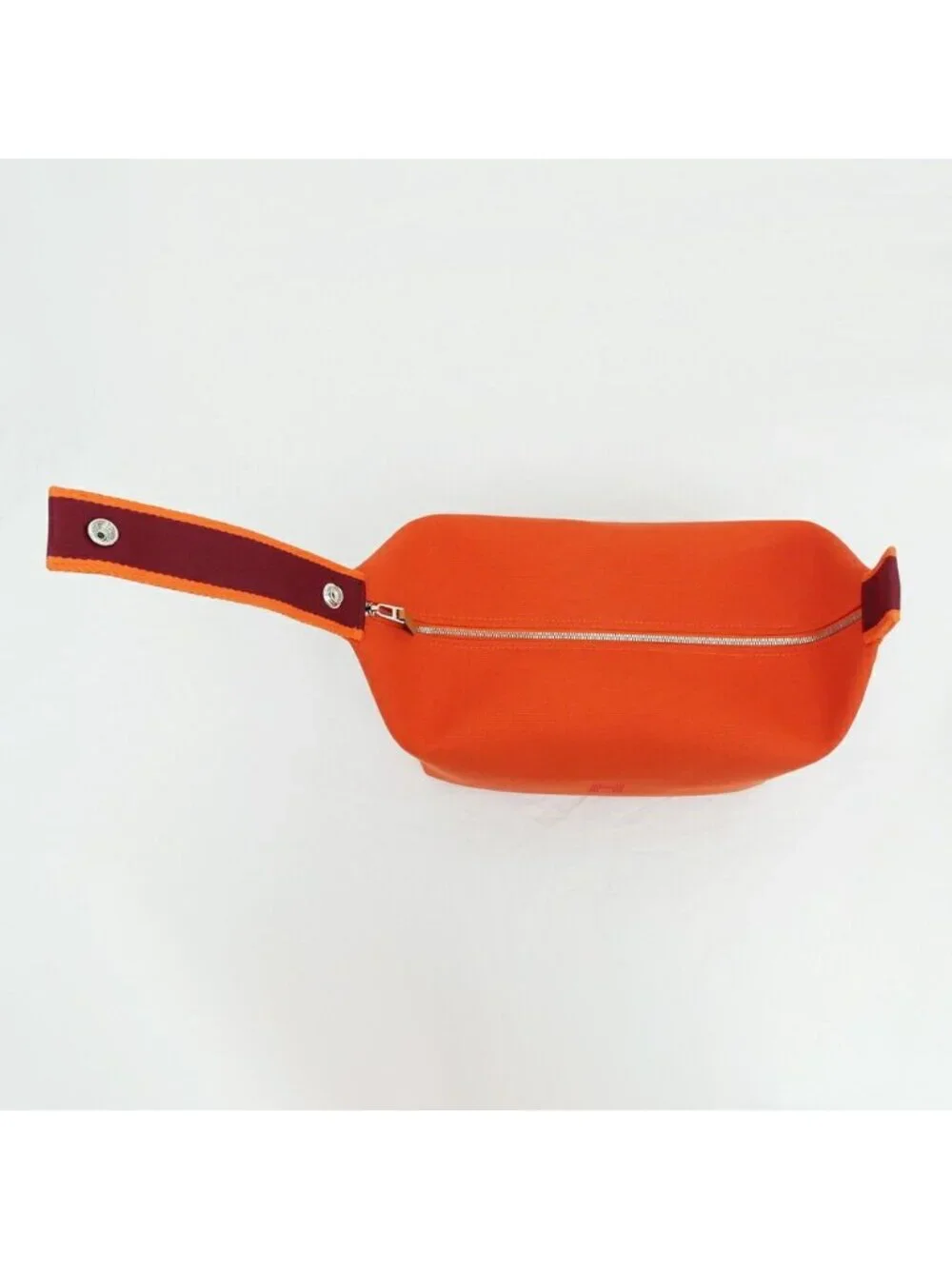 Hermes Brid-a-brac GM Orange Silver Handbag Pouch
